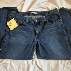 Levi's Dark Blue Straight Leg Women's Jeans